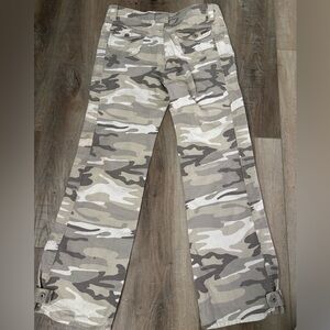 BeBop Beige and Olive Patterned Pants